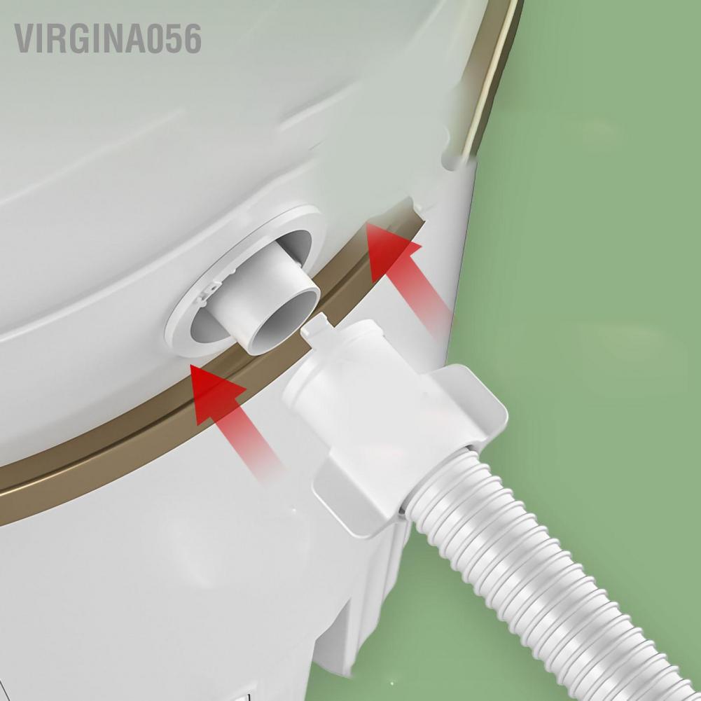 Có thể bán buôn Máy giặt mini Gia dụng bằng nhựa Phụ kiện ký túc xá bán tự động cho quần áo trẻ em AC 220V virgina056 Hàng giao ngay