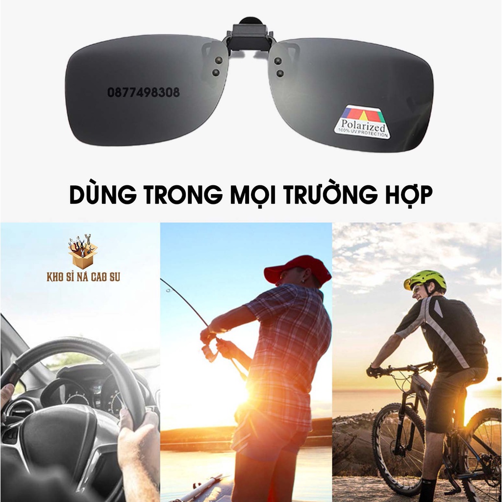 [Giá sốc] Kính râm dạng kẹp (Chỉ kính không gọng - Kính râm cho người cận, viễn, săn bắt )
