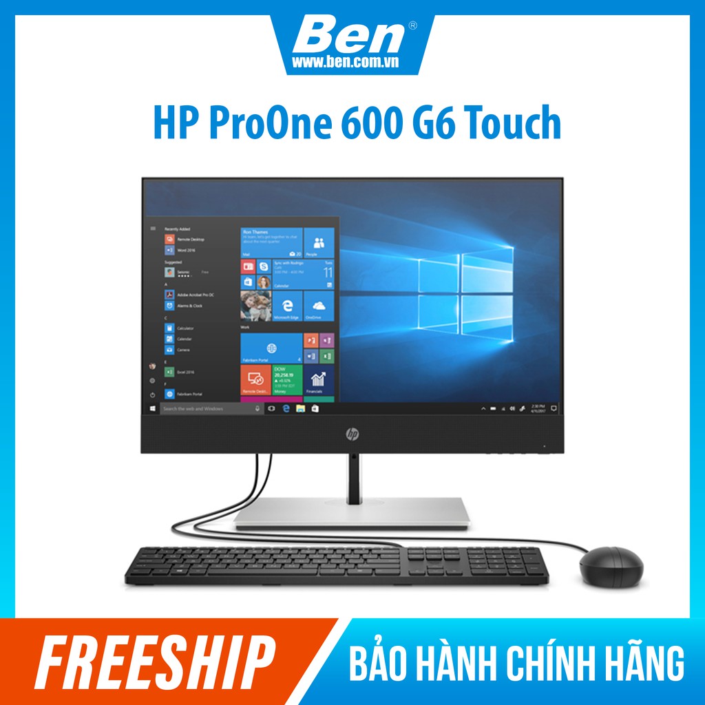 Máy tính All in one HP ProOne 600 G6 Touch (236C1PA)/ Touch/ Intel Core i7-10700 (2.9GHz, 16MB)/ Ram 8GB DDR4/ SSD 512GB