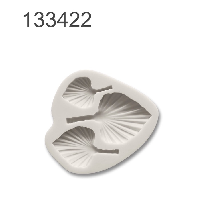 [133422] khuôn silicon lá  trang trí bánh