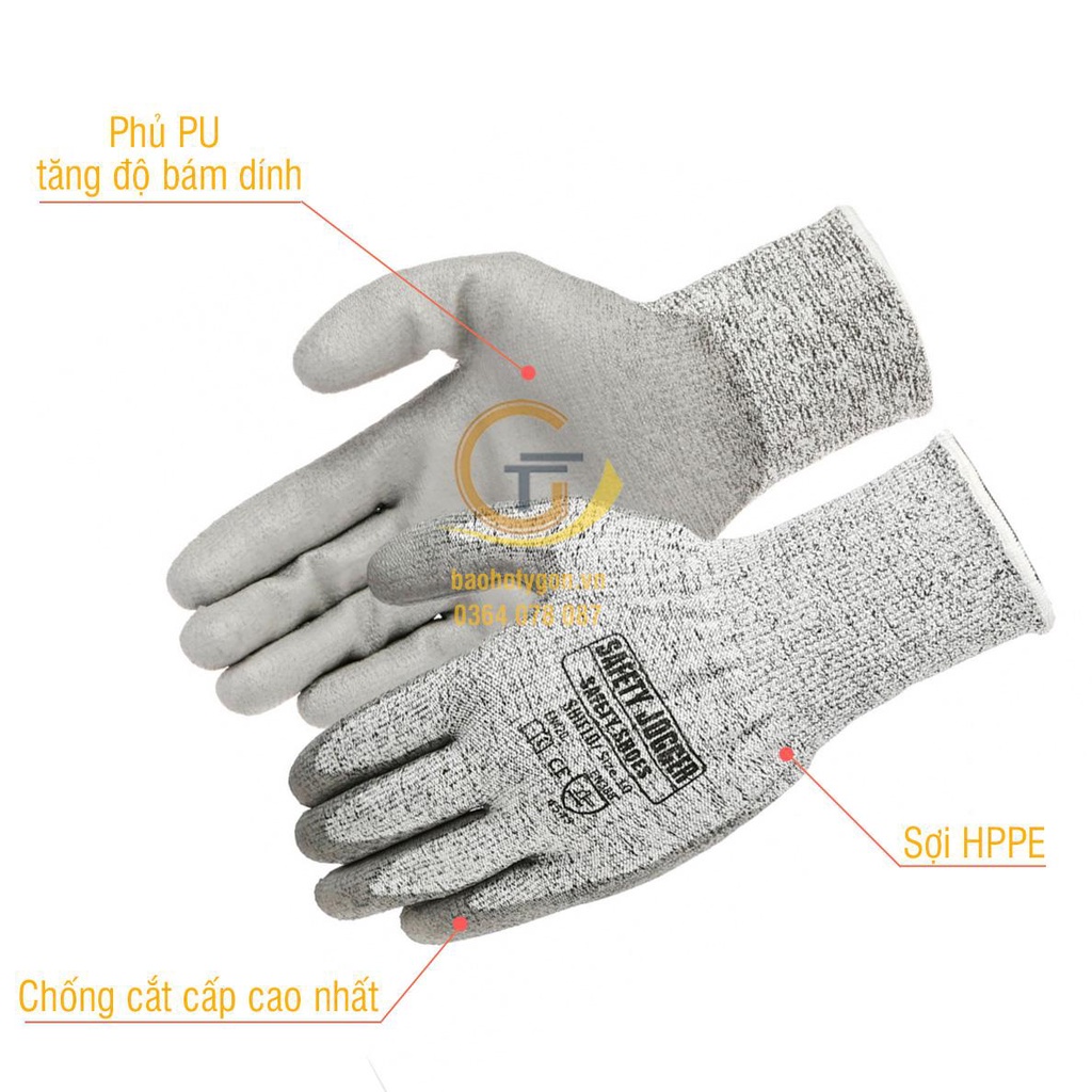 Găng tay bảo hộ Jogger - Shield/chống cắt cấp 1,2,3,4,5