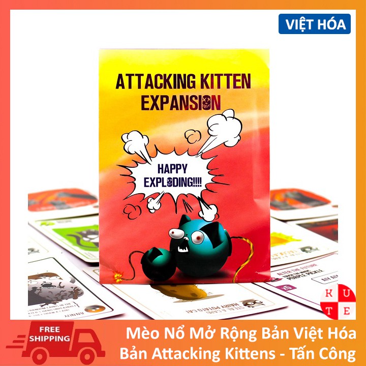 Mèo Nổ Mở Rộng Attacking Kittens Việt Hóa