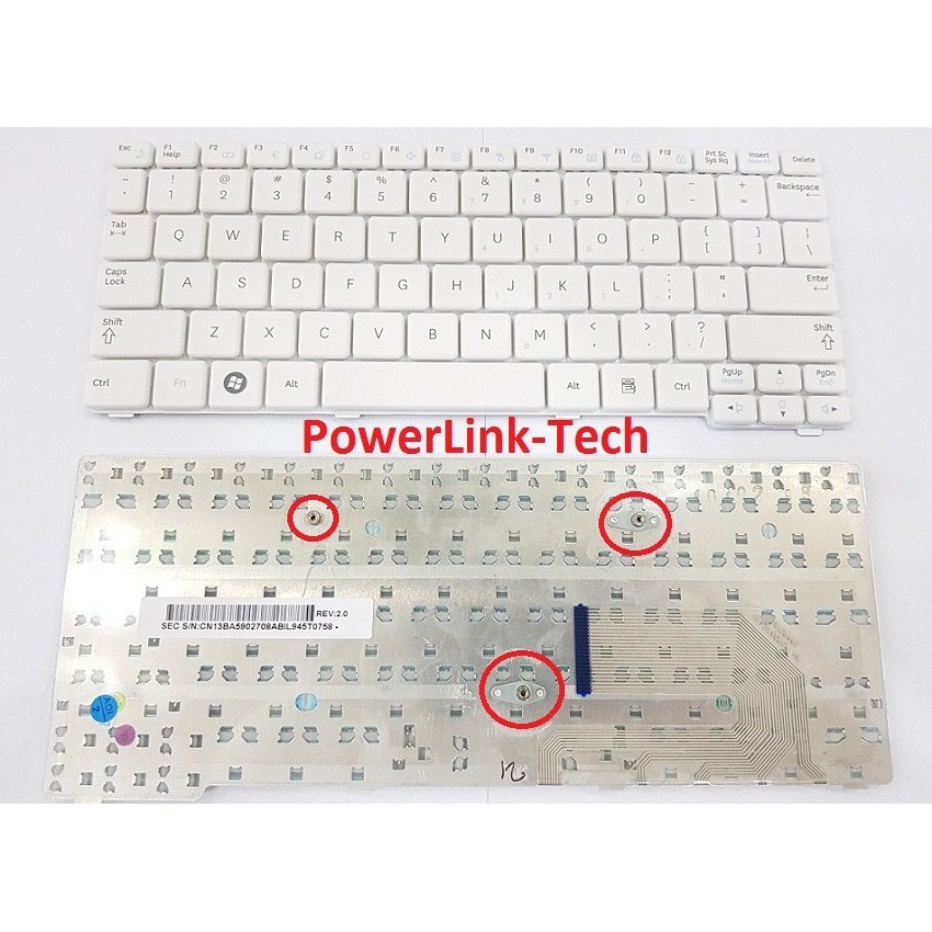 Bàn Phím Trắng Samsung N100 N110 N130 N120 N128 N140 N143 N145 N148 N150 Nc-10 Nb30 Nc310