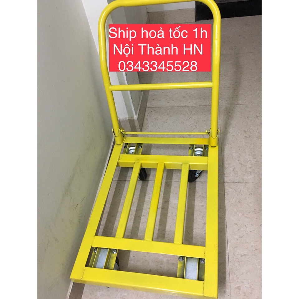 Xe đẩy hàng 4 bánh  KT 65x100 cm Tải Trọng 600kg