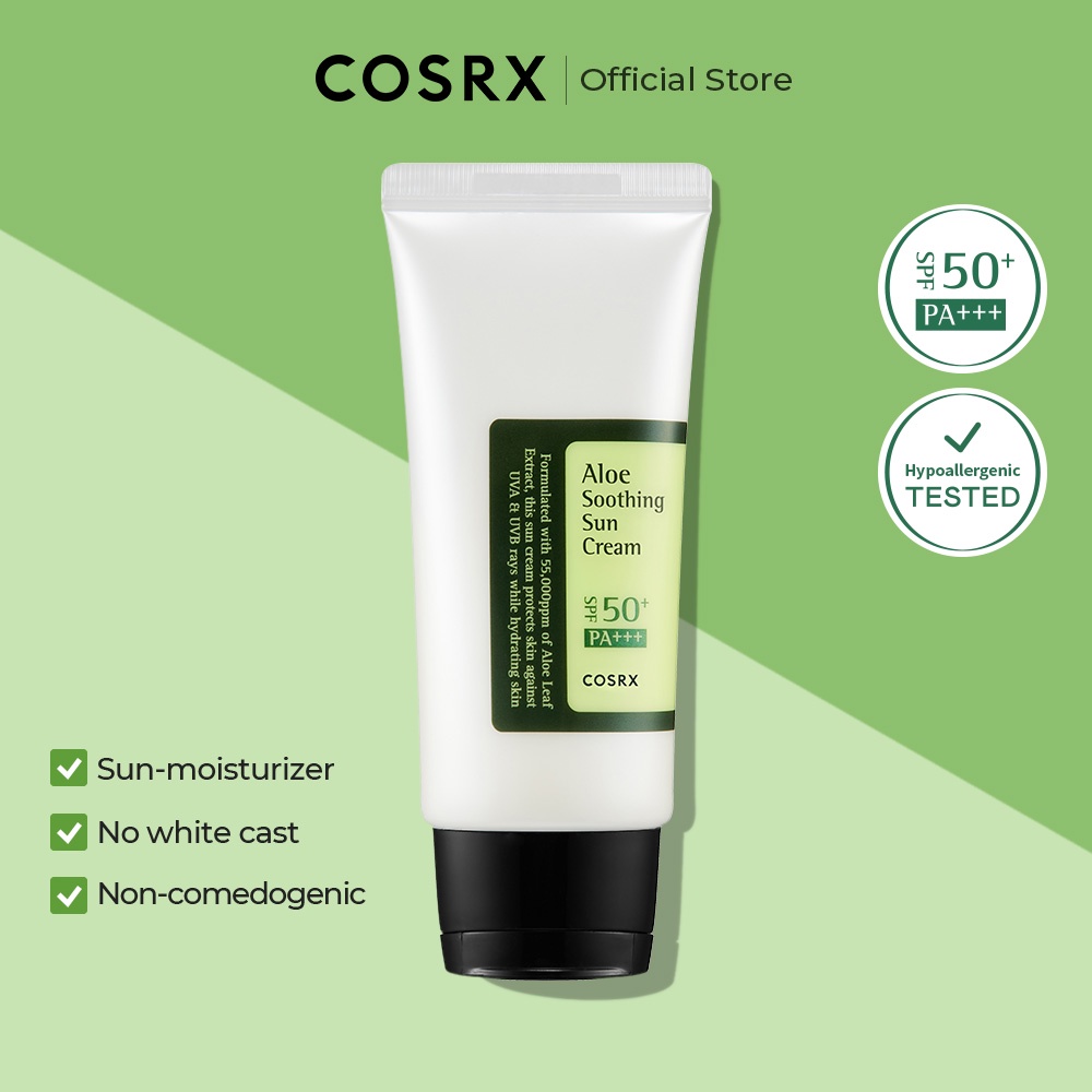 Kem chống nắng chiết xuất lô hội xoa dịu da COSRX SPF50 PA+++ 50ml