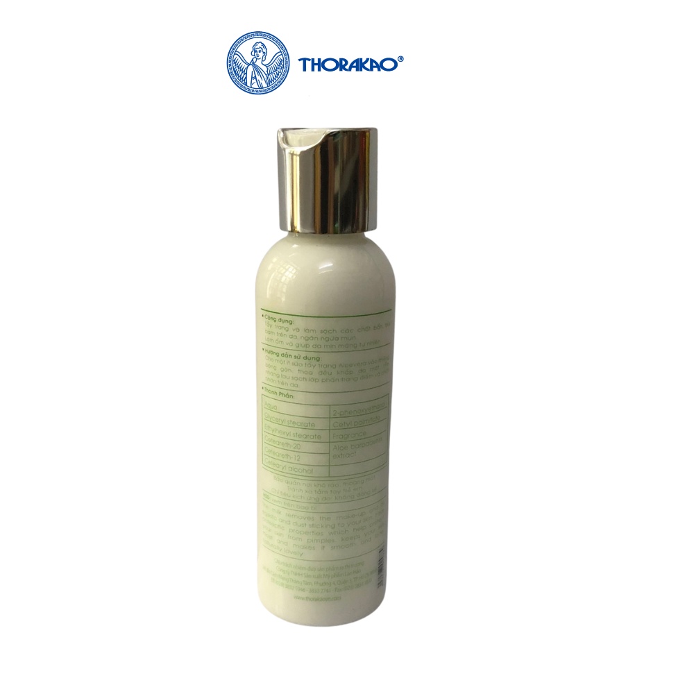 Sữa rửa mặt tẩy trang aloevera Thorakao 140g