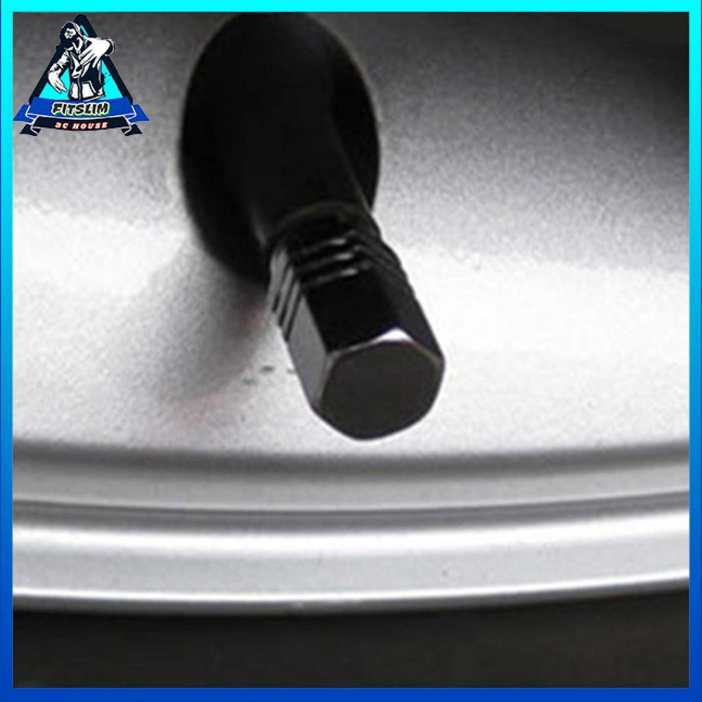 Set 4 chiếc / bộ nắp van lốp xe bằng hợp kim chống bụi dành cho ô tô