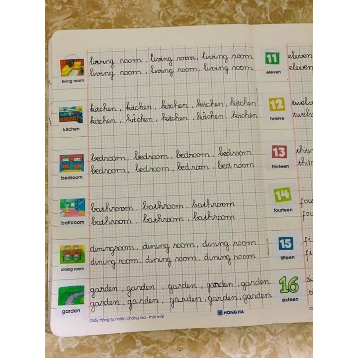 Sticker từ vựng tiếng anh lớp 2- Bộ Giáo Dục