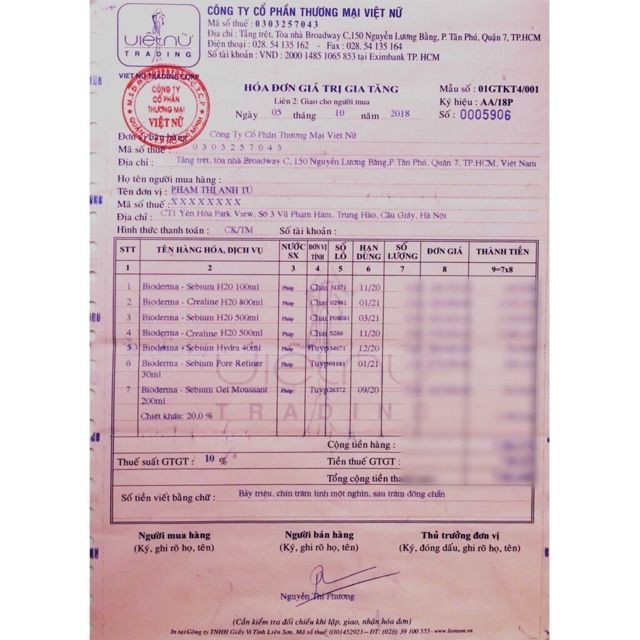 Nước Tẩy Trang Bioderma H2O Nội Địa Pháp 500ml | BigBuy360 - bigbuy360.vn