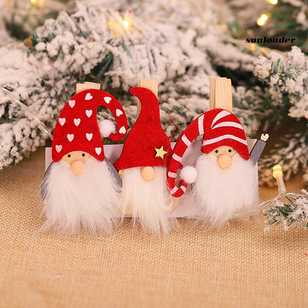 Bộ 3 Giá Đỡ Kẹp Ảnh Hình Ông Già Noel