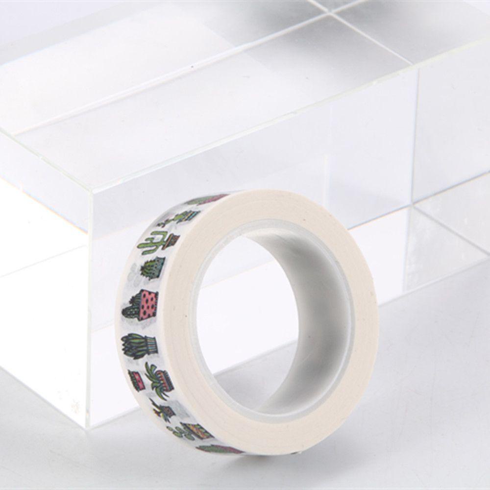 JARRED Cuộn Băng Keo Họa Tiết Cây Lá Dễ Thương Dùng Trang Trí DIY