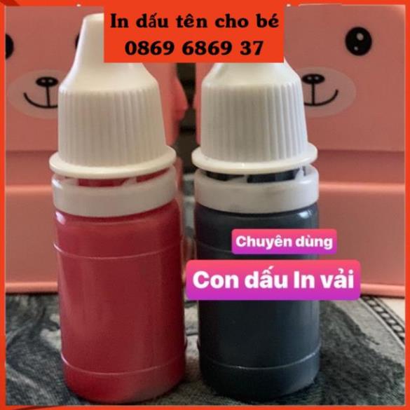 MỰC IN VẢI - MỰC CHUYÊN DÙNG CHO CON DẤU KHÔNG PHAI 5ML