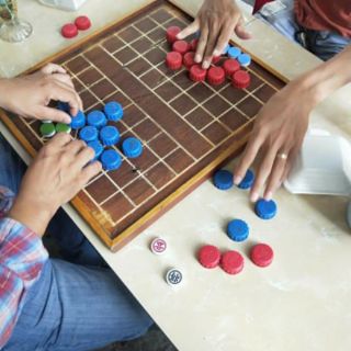 Cờ Tướng Úp Vàng Và Xanh Blue kèm 32 nắp