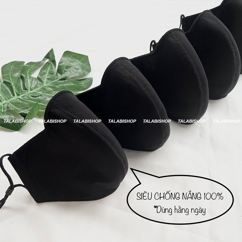 Khẩu trang kháng khuẩn, chống nắng gấp x3 lần, có nút điều chỉnh độ rộng, siêu thoáng khí Talabishop