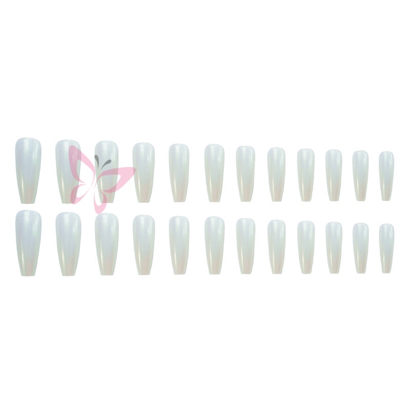 24 Móng Tay Giả Bạch Kim Nina CS-65 Có Thể Đeo Ngón Tay