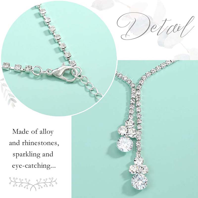 Dây chuyền và bông tái đính đá zircon thời trang cao cấp