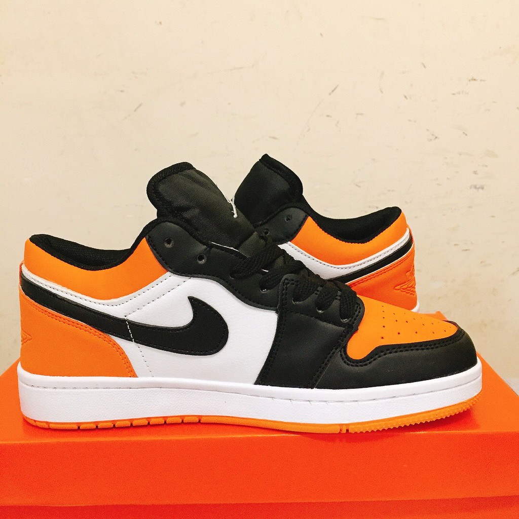 Giày Jordan 1 Low shattered backboard, giày Force 1 cam đen trắng