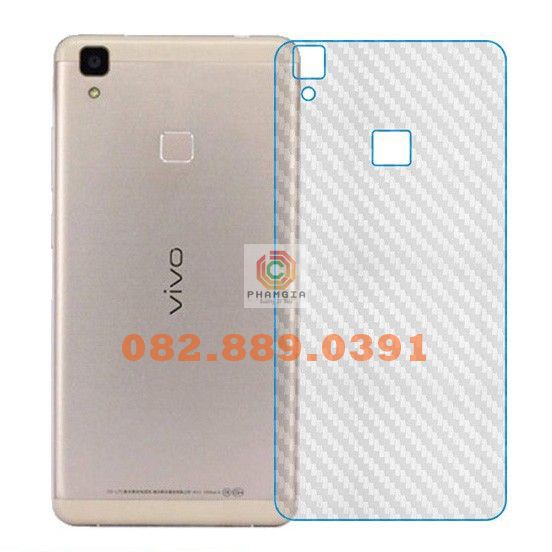 Miếng dán mặt lưng skin carbon Vivo V3/ V3 Max