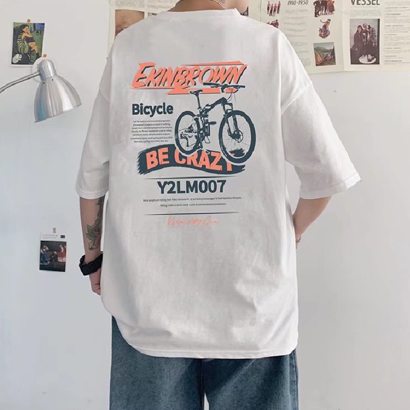 Áo Thun Tay Ngắn Dáng Rộng In Họa Tiết Hoạt Hình Phong Cách Hip Hop Thời Trang Mùa Hè Cho Nam Và Nữ Cỡ M-8XL