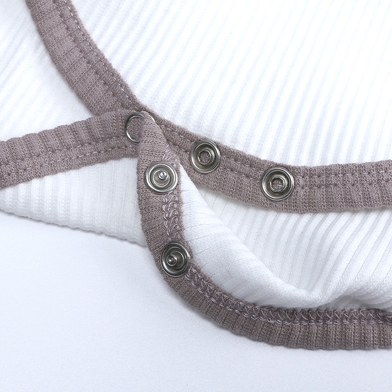 Bộ Áo Liền Quần Cotton Ngắn Tay + Mũ Thời Trang Hàn Quốc Cho Bé Sơ Sinh