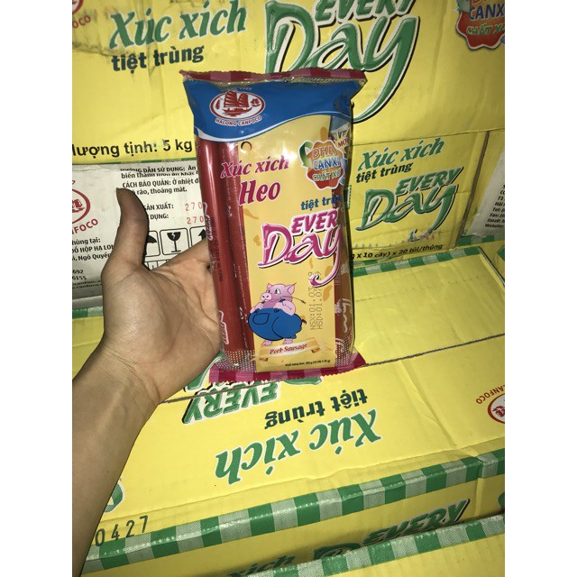 Gói 10 Cây (25g_ cây) Xúc Xích Tiệt Trùng EVERYDAY Hạ Long