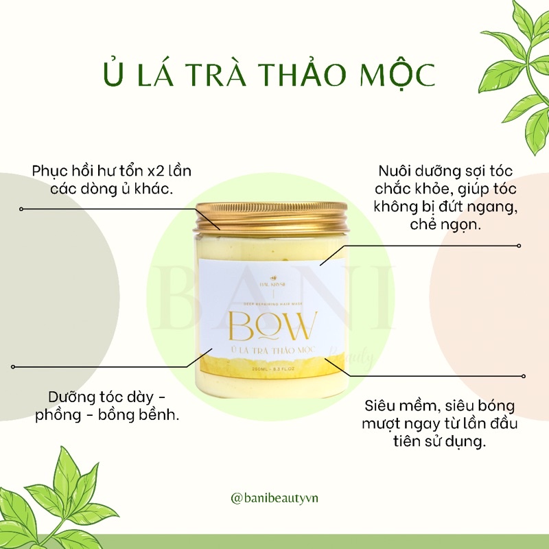 BOW Deep Repairing Hair Mask - Ủ Tóc Thảo Mộc