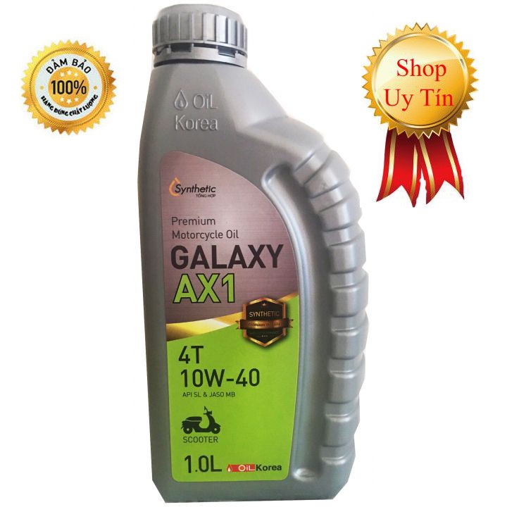 Dầu nhớt xe máy Galaxy AX1 Hàn Quốc cao cấp - 1000ml