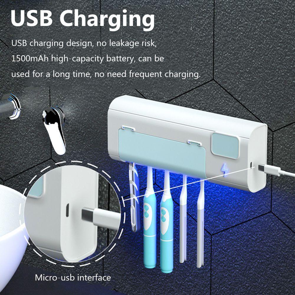 Giá Đỡ Bàn Chải Đánh Răng Tự Động Khử Trùng Bằng Tia UV