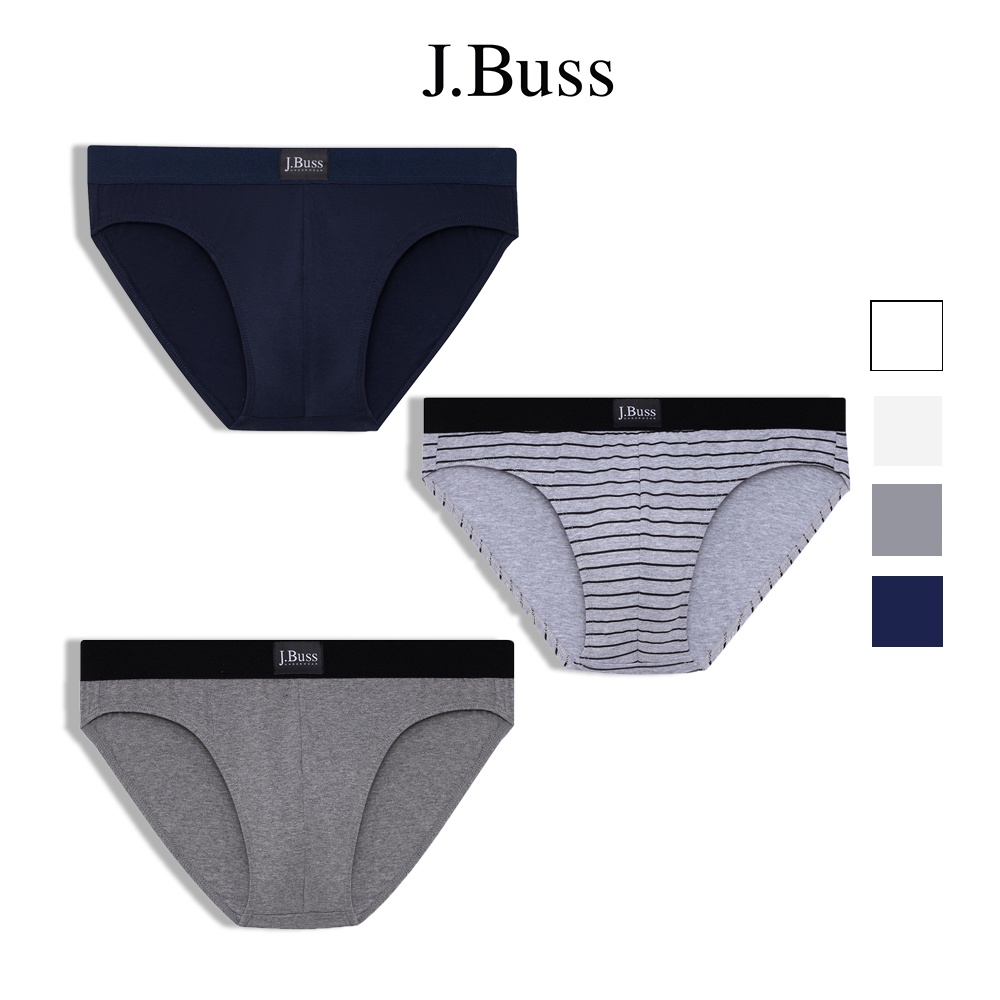 Combo 03 Quần Lót Nam JBuss Tam Giác Thun Cotton Mềm Mại Cao Cấp - B0113