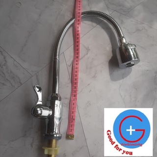 Vòi bếp, vòi rửa chén bát lạnh cần mềm pazana -ck cắm tường, cắm chậu cao cấp