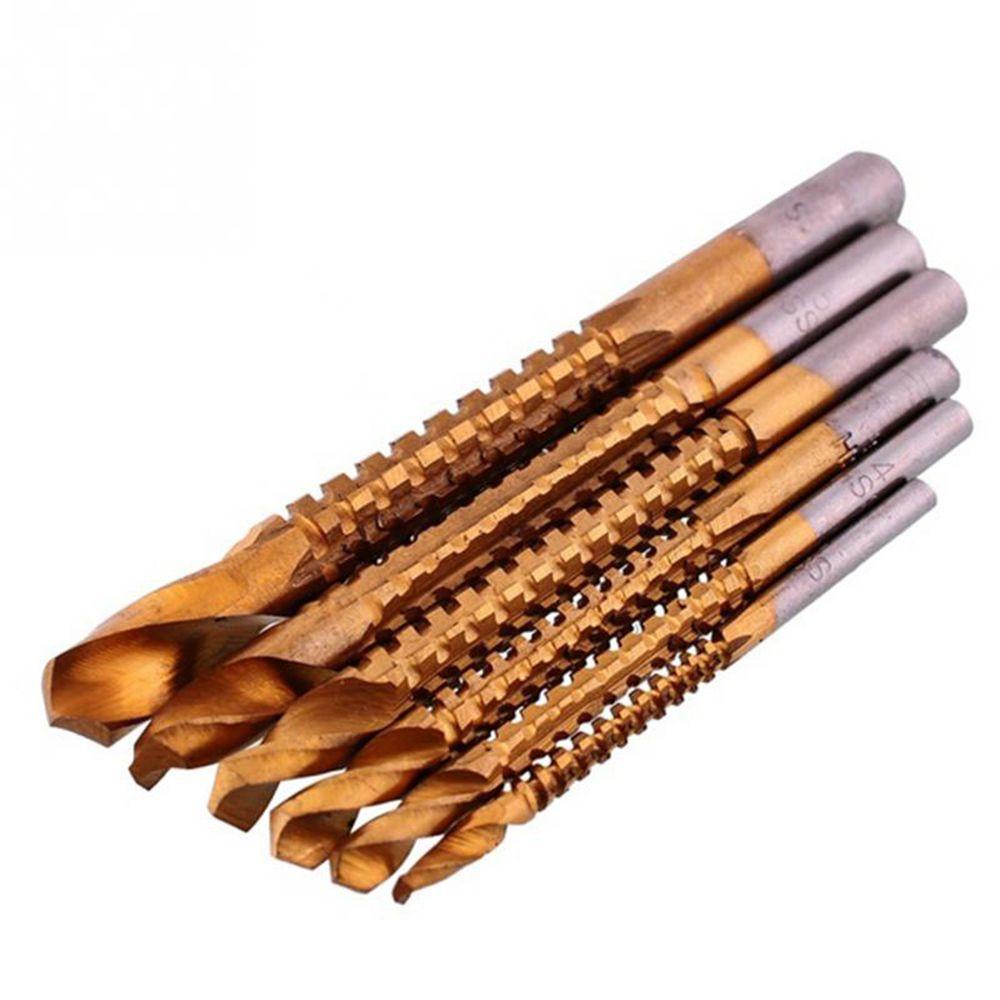Mũi Khoan HSS Bằng Thép Phủ Titan Kích Thước 3 / 4 / 5 / 6 / 6.5 / 8mm