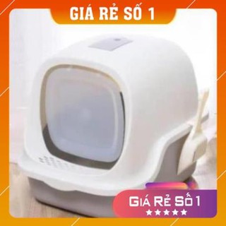 COMBO ĐỔ SỈ TỪ 5 SẢN PHẨM Nhà vệ sinh cho mèo có nắp đậy tặng xẻng (shopmh59)