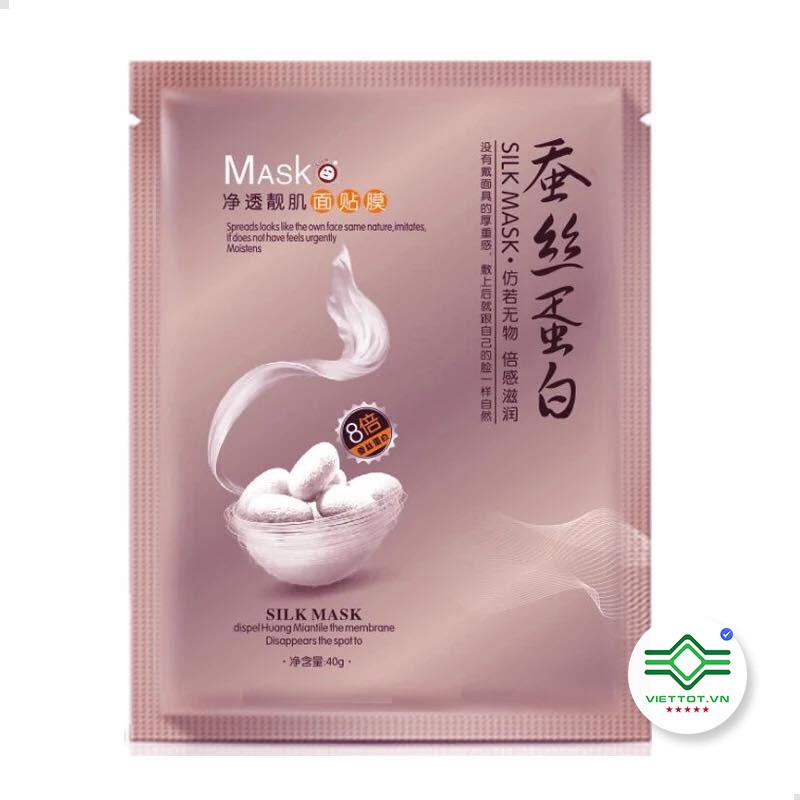 Mặt nạ giấy dưỡng da mụn cấp ẩm thải độc tơ tằm ONE SPRING SILK MASK VT137