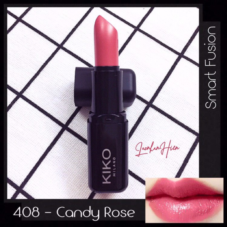 [Hồng kẹo 408] SON DƯỠNG BÓNG KIKO MILANO ❤ KIKO MILANO SMART FUSION LIPSTICK CANDY ROSE | WebRaoVat - webraovat.net.vn