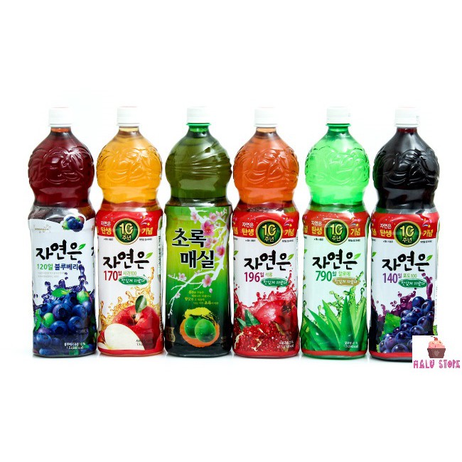 [Tổng hợp các loại] Nước ép trái cây WOONGJIN Hàn Quốc chai 1,5L