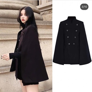 [ORDER] Áo khoác dạ cape - ảnh thật là 2 ảnh cuối