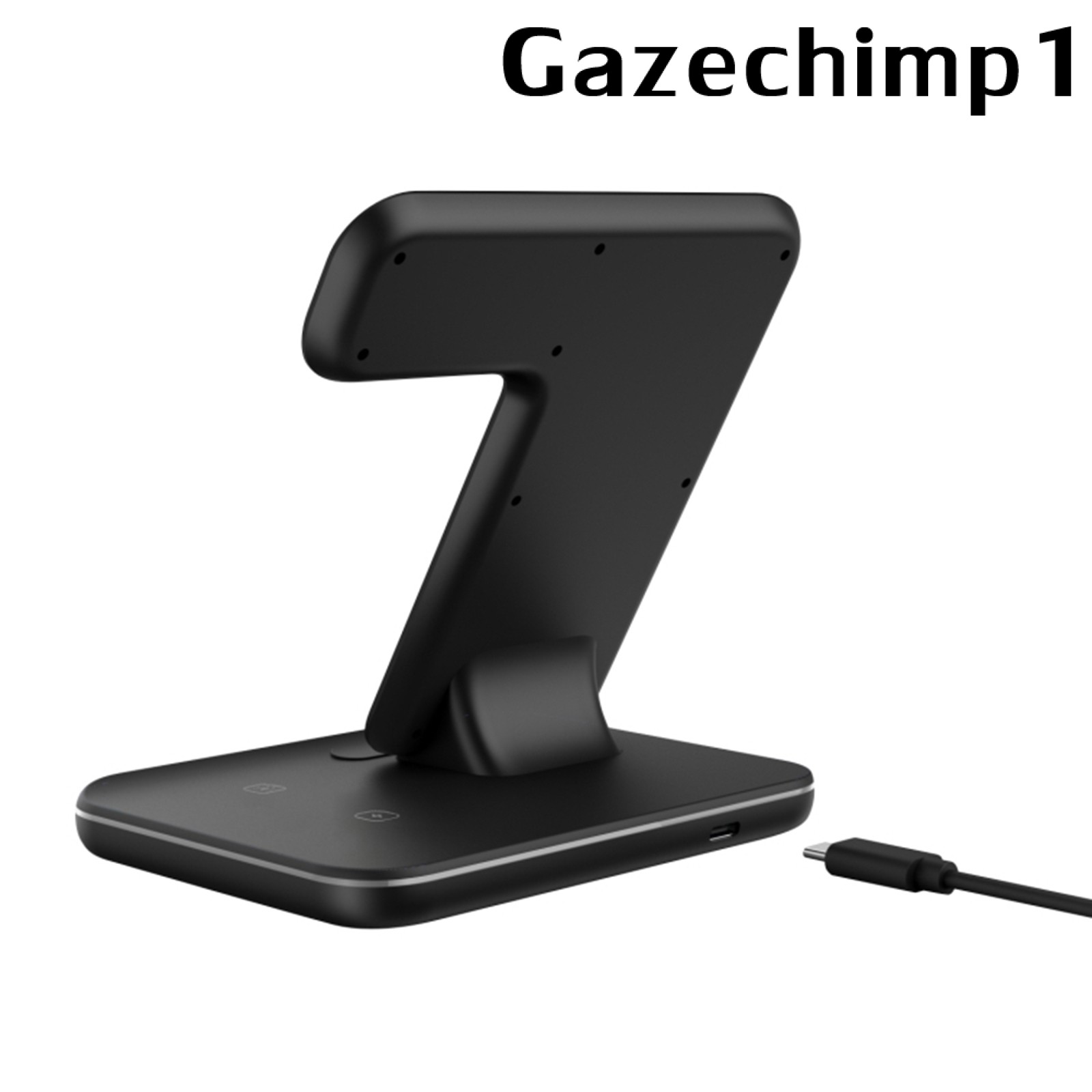 [GAZECHIMP1] Wireless Charger Stand, 15W Fast Wireless Charge Station 3 in 1 Charging for Apple Watch, for Airpods, for iPhone 11/11pro/X/XS/XR/Xs Max/8/8 Plus