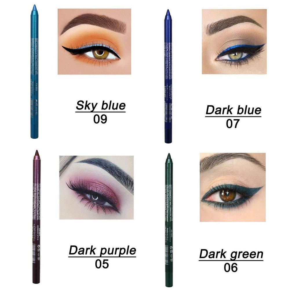 Bút Chì Kẻ Mắt Màu Sắc Ánh Ngọc Trai 14 Bút Chì N1F3 F3D2 Nhòe J6J1 Proof T5G7
