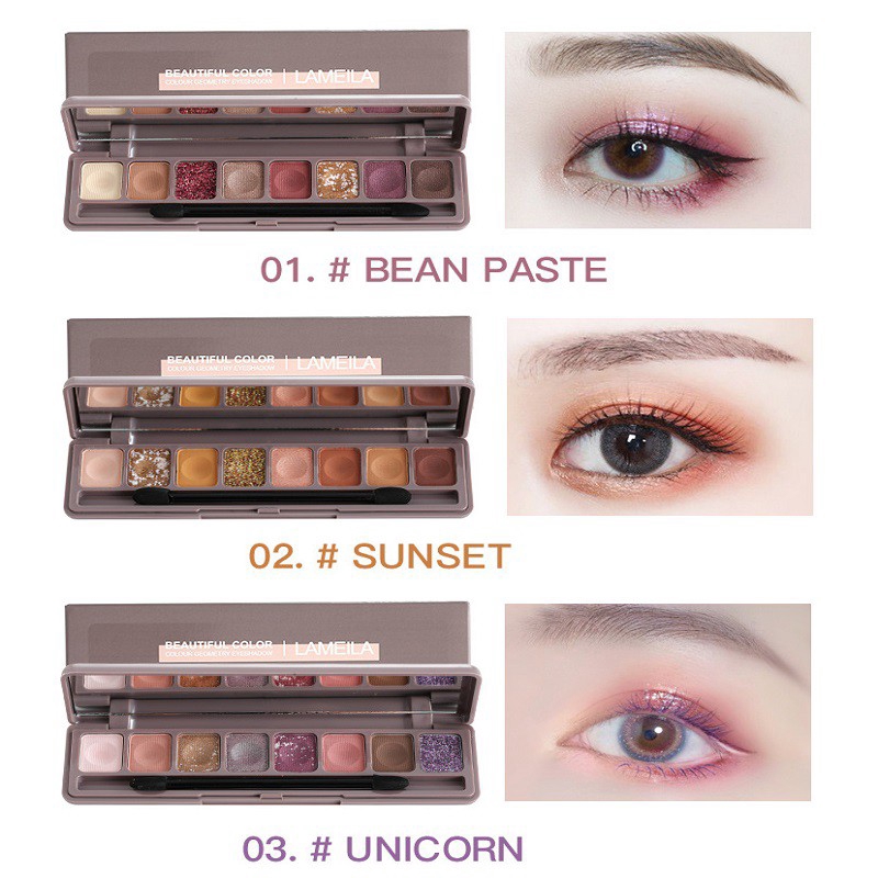 Lameila nude 8 color waterproof eyeshadow makeup Palette | BigBuy360 - bigbuy360.vn