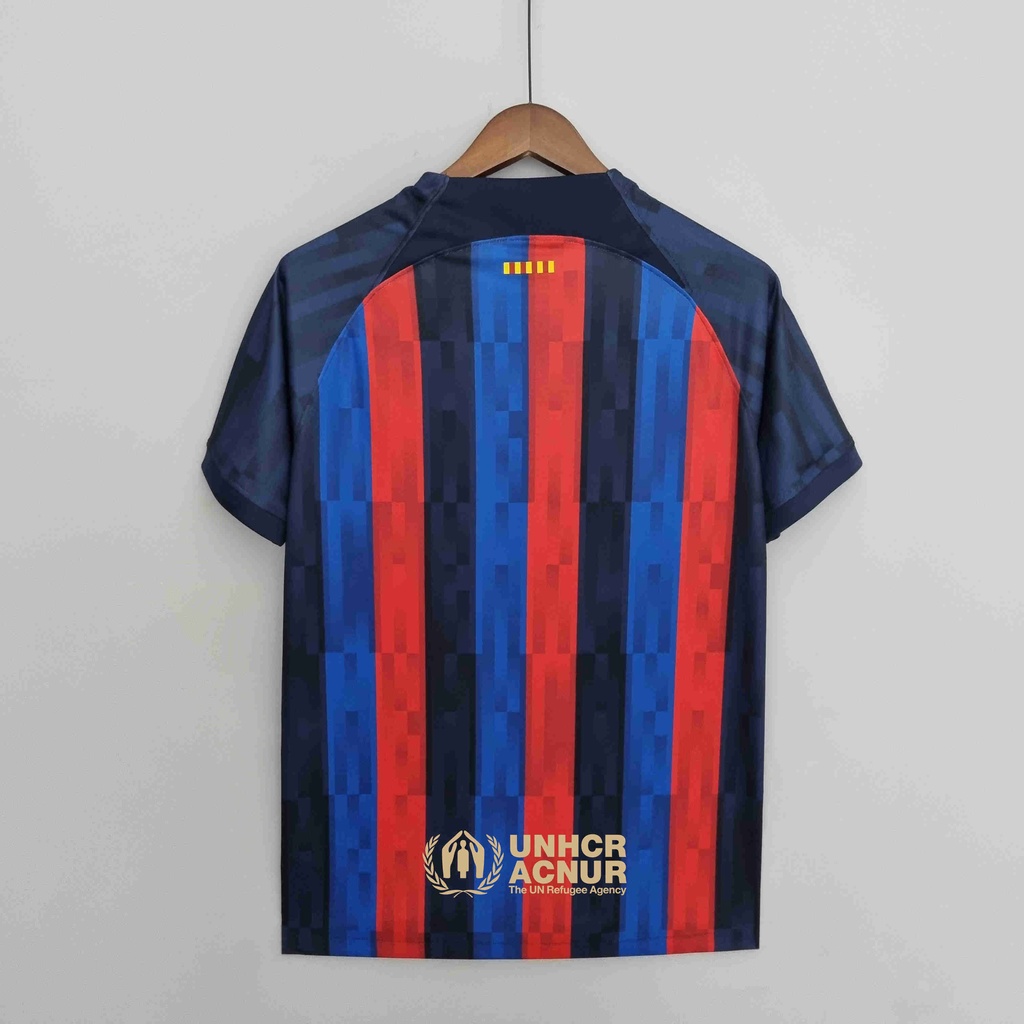Áo Barcelona sân nhà Thái Lan AAA 22-23  Size S-4XL Thêm tên và bản vá áo bóng đá quần áo đá bóng