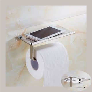 LÔ GIẤY VỆ SINH INOX304 CÓ KỆ ĐỂ ĐIỆN THOẠI NX1273hc