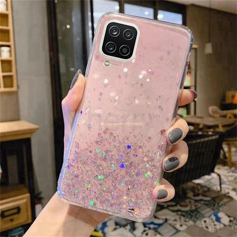 Ốp lưng TPU Bầu trời đầy sao tỏa sáng vỏ điện thoại Cho Oppo A3S A5S AX5S A7 A12 A15 A15S A31 A52 A92 A91 A93 A5 A9 A33 A53 2020 Chống Sock Chống Trầy Chống vết dầu