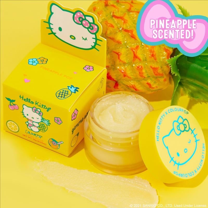 Tẩy da chết cho môi Colourpop Hello Kitty Pineapple Scrub Lippe Scrub