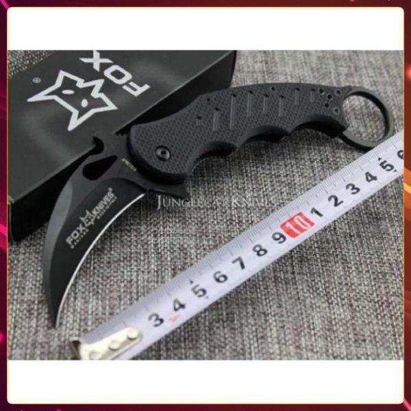 Dao Karambit Fox Bạc, Đen, Trắng, Dao phượt gấp du lịch bỏ túi tiện lợi