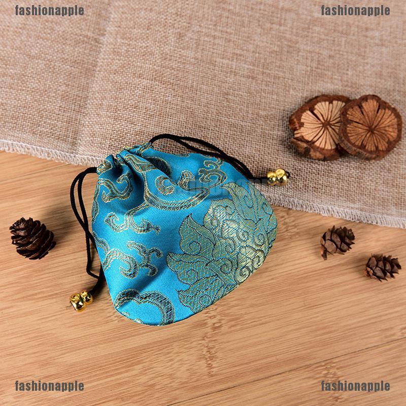 Set 10 túi rút bằng lụa  phong cách Trung Hoa đựng nữ trang tiền xu