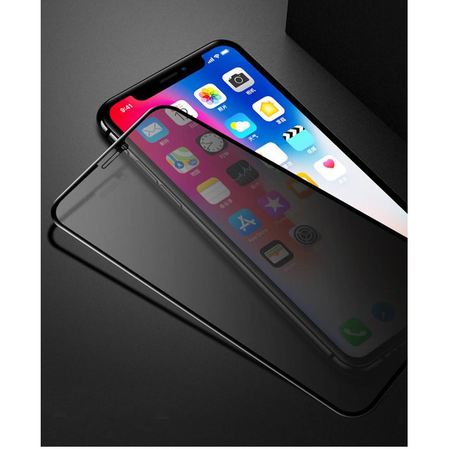 Kính cường lực iphone chống nhìn trộm Full màn hình 6/6s/7/7plus/8/8plus/x/xr/xs/XsMax/11/11 Pro Max/12 Pro Max Sagopy