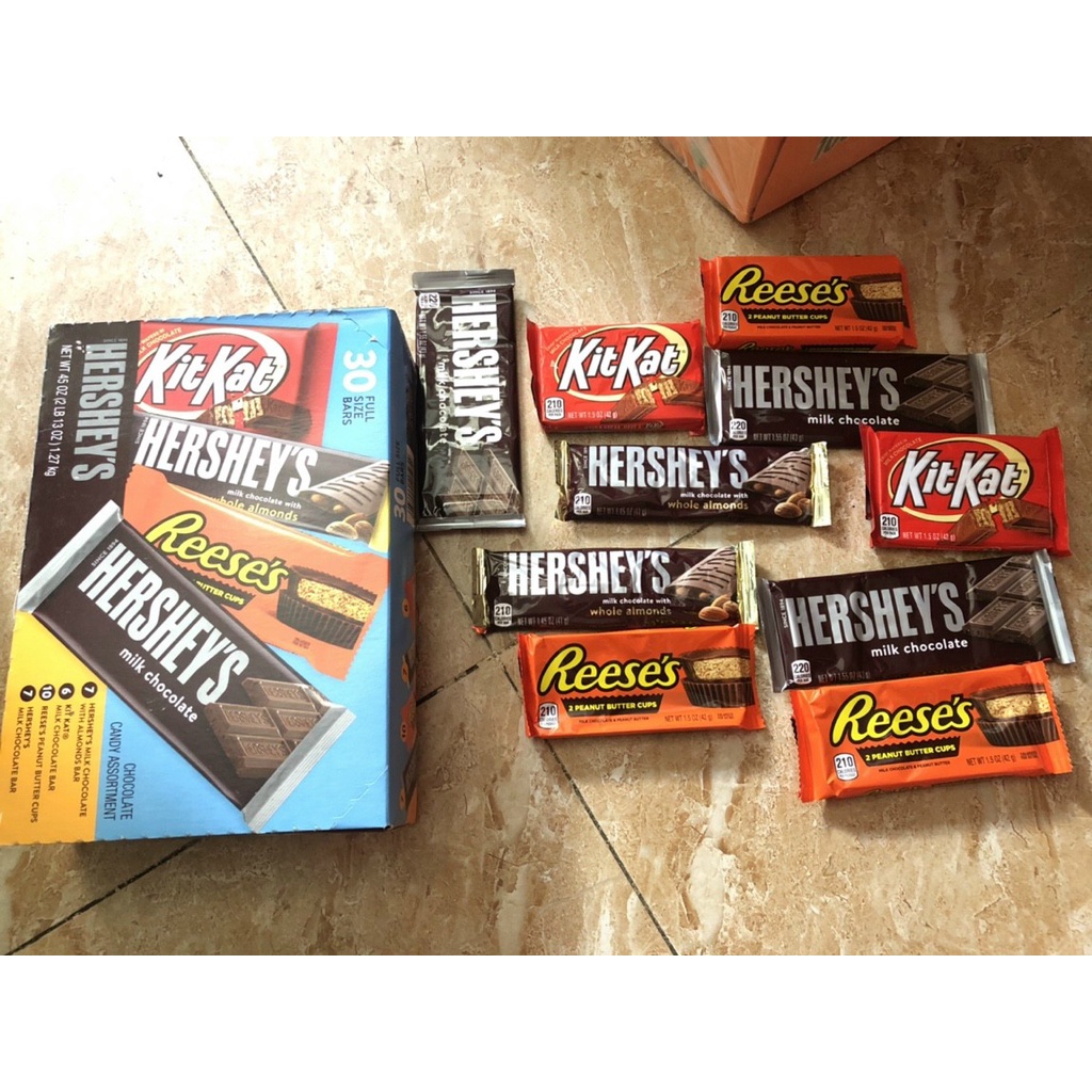 Socola Hershey’s Kit Kat 30 thanh hộp 1.27kg 4 loại - Hershey's KitKat Varity Pack