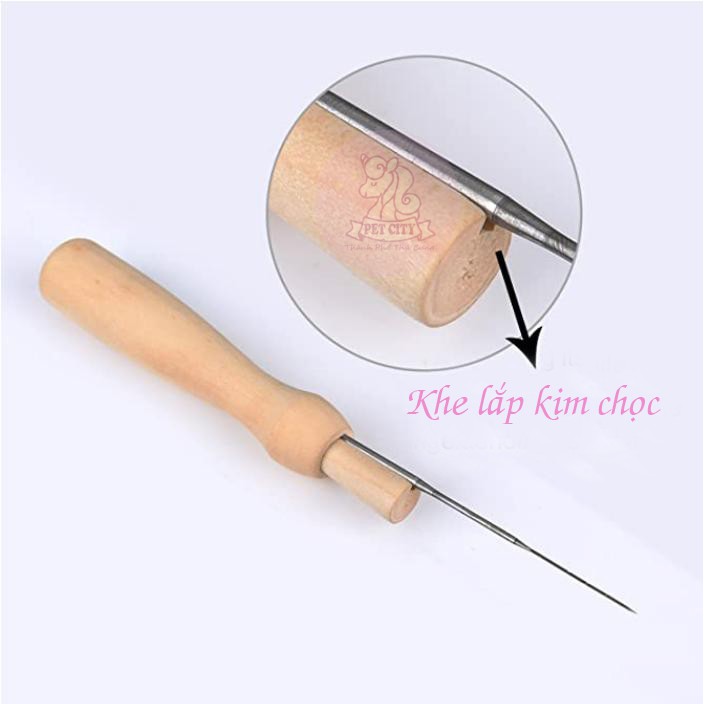 [DIY - LEN CHỌC] BÚT GỖ GIỮ KIM NEEDLE FETING