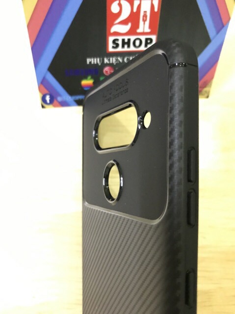 ỐP LƯNG AUTO FOCUS LG V40 NHỰA MỀM, VÂN CARBON