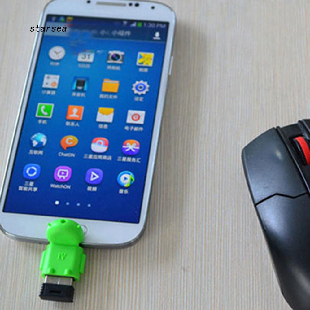 Đầu chuyển Micro USB sang USB 2.0 OTG cho máy tính bảng chuột tiện dụng 